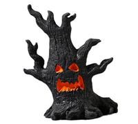 Halloween Tree Bark Faces - Spooky Realistic Haloween Plant Demon Statue | Tabletop Ornament Indoor Outdoor | Allhalloween Scary Decoration For Party Haunted House Yard Porch Display