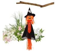 Halloween Tree Decoration-Windsack Supporters Made of Grass, Halloween Organs-In-Dwarf, Pumpkin Witch Decor for the Terrace | Hanging Weird Trailer for Garden, Tree, Wall,