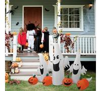 Halloween Tree Decorations Halloween Inflatable Decorations with Pumpkin LED Lighted Outdoor Yard Party Decoration Desktop Ornament for Holiday for Kids (A, 230CM)