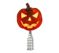 Halloween Tree Decorations - Pumpkin Tree Ornament, Spooky Resin Pumpkin Skull Ghost Miniature | LED Light Up Pumpkin Christmas Tree Ornament, sum