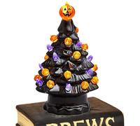 Halloween Tree - Halloween Tree - Ceramic Illuminated Tree - Table Decoration for Living Room Bedroom Home Festive Events