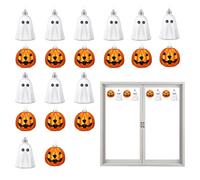 Halloween Tree Ornaments, Pumpkin Ghost Decor, Hanging Pendant Set, Lightweight Durabled Pre Punched Hole for Easy Hanging, Window Door Wall Home Garden Event, 2.4x2.68 Inches