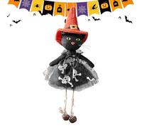 Halloween Tree Ornaments - Spooky Doll Pendant, Seasonal Festive Displays, Hanging Ghost, Hangable Holiday Accessories for Outdoor Parties Pumpkin Cat, Haunted Home Decor, Multicolor