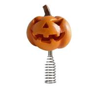 Halloween Tree Topper | Resin Pumpkin Skull | Miniature Ghost Ornament | Festive Tree Decoration Led Light Topper Halloween Home Decor Spooky Tree Ornament Haunted Tree Accessory