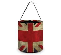 Halloween Trick Or Treat Bag with Handle Candy Bag Reusable Party Favor Bag | British Flag Halloween Bucket Foldable Goodie Candy Gift Bags for Party Favor Supplies