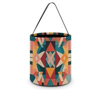 Halloween Trick Or Treat Bucket, Reusable Candy Bag - Foldable Design, Native Patterns Trick Or Treat Bag for Parties, Gift Giving & Holiday