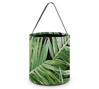 Halloween Trick Or Treat Bucket, Reusable Candy Bag - Foldable Design, Palm Tree Leaves Trick Or Treat Bag for Parties, Gift Giving & Holiday
