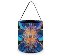 Halloween Trick Or Treat Bucket, Reusable Candy Bag - Foldable Design, Rectangle Mandala Trick Or Treat Bag for Parties, Gift Giving & Holiday