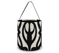 Halloween Trick Or Treat Bucket, Reusable Candy Bag - Foldable Design, Supernatural Symbols Black Print Trick Or Treat Bag for Parties, Gift Giving & Holiday
