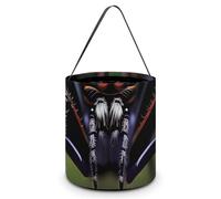 Halloween Trick Or Treat Bucket, Reusable Candy Bag - Foldable Design, Tropical Rainforest Spiders Trick Or Treat Bag for Parties, Gift Giving & Holiday