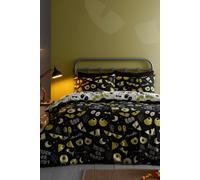 'Halloween Trick or Treat' Kids Bedroom Duvet Cover Set Bedlam Black Single