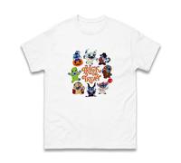 Halloween Trick or Treat Stitch T-Shirt, Funny Stitch Cartoon Halloween Characters Kids Adults Unisex Tee Top (White, 9 Years)