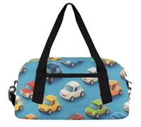 Halloween Trick Treat Kids Duffle Bag Boys Girls Small Sport Dance Gym Bag for Overnight Travel Weekender Carry On, Cartoon Car Kids Duffle Bag Boys Girls Small Sport Dance Gym Bag for Overnight
