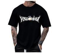 Halloween Tshirts for Men Horror Tee Shirt, Men's Halloween Costume T-Shirt 3D Print Photo-Realistic Short Sleeve Tshirt for Halloween Party Outfit