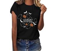 Halloween Tshirts Women I Just Want to Go to The Pumpkinpatch Drink Pumpkin Spice But It's Still 180 Short Sleeve Top Ladies Tops (Black, XL) Halloween Costumes Adult Women Sexy