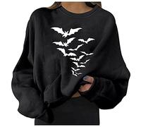Halloween Tshirts Women Spiders Ghosts Witch Hat T-Shirt Short-Sleeved Graphic Tee Soft Breathable Polyester Spooky Town Theme Plus Size Tops Festival Evening Casual Blouse Black