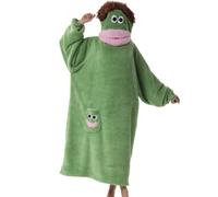 Halloween Tunic Exercise Uniform for Women Novelty Soft Long Sleeve Polyester Tops Button Front Green L