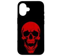 halloween undead vampire skull scary monster red goth spooky Case for iPhone 16