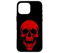 halloween undead vampire skull scary monster red goth spooky Case for iPhone 16 Pro Max