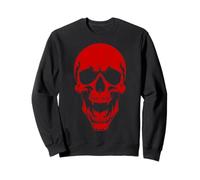 halloween undead vampire skull scary monster red goth spooky Sweatshirt