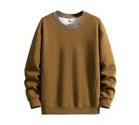 Halloween Unisex Adults Christmas Red White Green Striped Knitted Jumper - Xmas Elf Party Fancy Dress Sweater Top Plus Size Outerwear Christmas Cardigan Men (Brown #3, XXXXL)