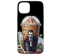 Halloween Vampire Coffee Mug Dracula Themed Coffee Lover Case for iPhone 15 Plus