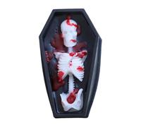 Halloween Vampire Coffin Candles for Home Scented Skeleton Table Centerpiece for Holiday Kitchen Room Desk Farmhouse Tabletop Ornament Decors
