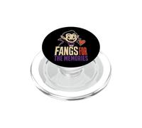 Halloween Vampire Fangs For The Memories Spooky Season PopSockets PopGrip for MagSafe