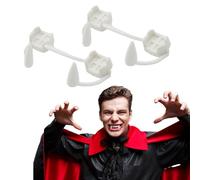 Halloween Vampire Teeth,2 Pairs Vampire Fangs Teeth,Retractable Spoof Teeth for Cosplay Party Props Halloween Party Fangs A5XXGYC