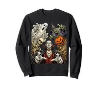 Halloween Vampire Witch Ghost Pumpkin Skeleton Scarecrow Sweatshirt