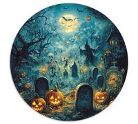 Halloween Village 1000 Piece Animation Jigsaw Puzzles Colourful Beautiful Decoration for Adults And Kids 1000pcs (67.5x67.5cm)