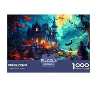 Halloween Village 1000 Pieces Premium Jigsaw Age 3+ Cool Collage Effect, Fun Details, Educational, Challenging 38x26cm/1000pcs