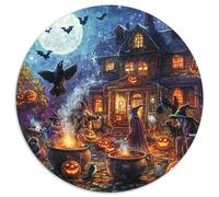 Halloween Village 1000pcs Jigsaw Puzzles What Happens Next Beautiful Decoration for Adults And Kids 1000pcs (67.5x67.5cm)