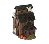 Halloween Village - Haunted House Figurine | Resin Lighted spooky towns | Detachable Light Up Ghost Houses | Halloweens Decorations Large Villages Statue With For Indoor Or Outdoor Table Decor