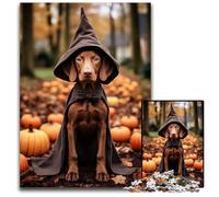 Halloween Vizsla1000 Piece Jigsaw Puzzle Puzzles for Adults for Teenagers Teens Ideal Birthday 1000 PCS(38x26cm)
