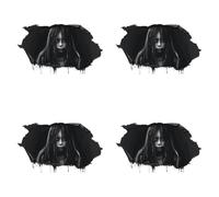 Halloween Wall Decals 3D Scary Realistic Stickers Bloody Dark Creatures Decoration for Walls Living Room Horror Party