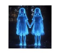 Halloween Wall Decals - Halloween Spooky Little Girl Clings | Waterproof Holiday Decorations For Autumn Party Classroom Dorm Apartment Living Room Entryway Seasonal Adhesive Stickers Haunted Scene Dec