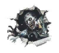 Halloween Wall Decals, Scary Spooky Stickers, PVC Material, Removable Halloween Party Decorations for Home Kitchen Bar Pub Apartment Living Room Fright Night Setup, 15.35x15.35 inches