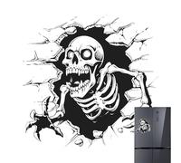 Halloween Wall Stickers | Halloween Skeleton Clings for Window, Window Clings Decorations for Haunted House, Home and Bathroom