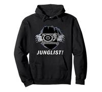 Halloween Ware Wolf Tear Drum And Bass Rave Costume Junglist Pullover Hoodie