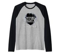 Halloween Ware Wolf Tear Drum and Bass Rave Costume Junglist Raglan Baseball Tee