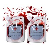 Halloween Washable Fake Blood, Professional Washable Stage Blood,Realistic Dripping Sticky Fake Blood for Halloween, SFX Makeup, Cosplay, Special Effect Makeup for Vampire(30ML) (2Pcs)