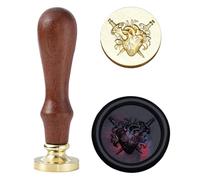 Halloween Wax Seal Stamp, Broken Heart Sword Stamp Head, Virgin of Sacred Heart Brass Head Replacement, 25mm Gold Seal Stamp for Christian