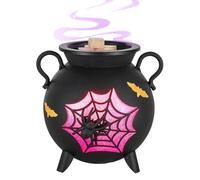 Halloween Wax Warmer,Wax Warmer In Cauldron | Shaped Ceramic Cauldron Electric Oil Burner Diffuser Fireplace Horror Home Decoration for Candles