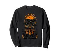 Halloween We Fly At Dawn Cute Creepy House Bats Kids Sweatshirt