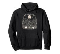Halloween We Fly At Dawn Goth Crows Womens Pullover Hoodie