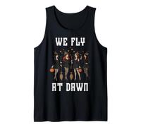 Halloween We Fly At Dawn Witch Matching Group Womens Tank Top
