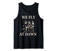 Halloween We Fly At Dawn Witches Matching Group Womens Tank Top