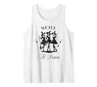 Halloween We Fly At Dawn Witches Matching Group Womens Tank Top