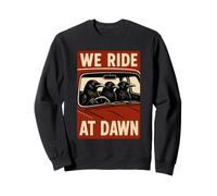Halloween We Ride At Dawn Crows Ravens Matching Mens Sweatshirt